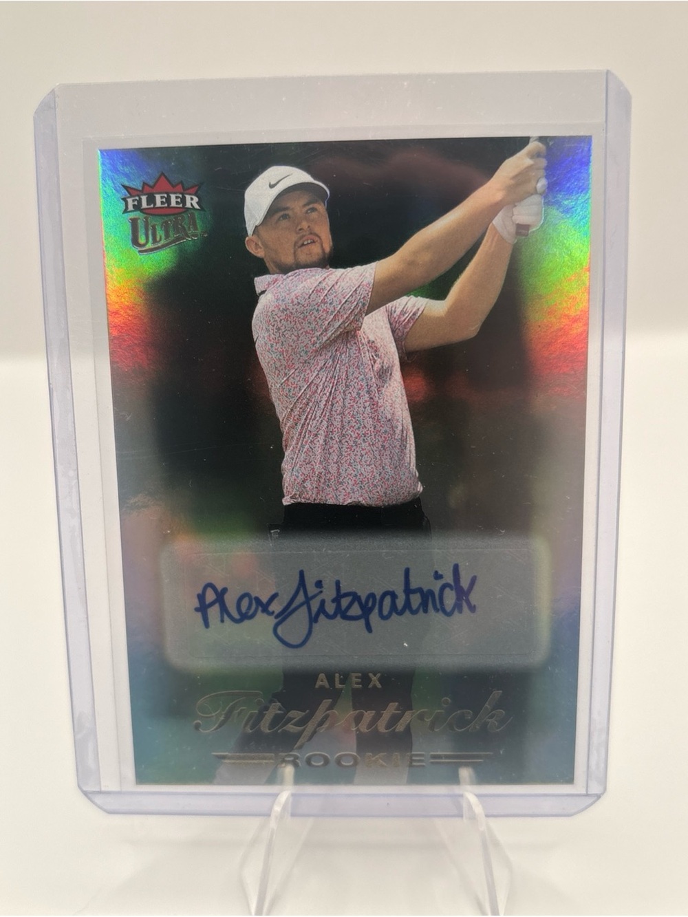 2023 Fleer Ultra  Golf Rookies Rainbow Auto Alex Fitzpatrick #54 Rookie Auto.